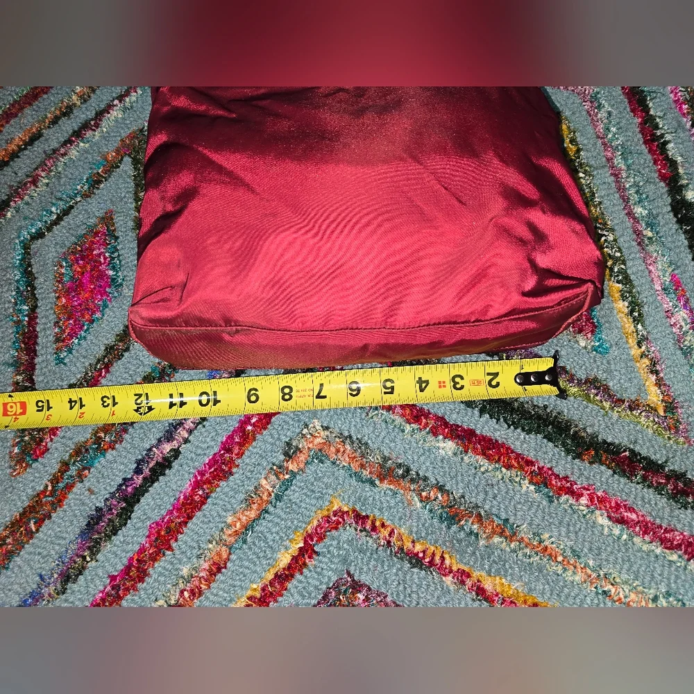 Prada Tessuto Nylon City‎ Tote Bag Purse Porpora Red W/ Authencity Cards